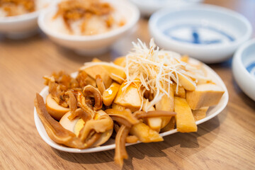 Taiwanese cuisine braised pork ear food meat