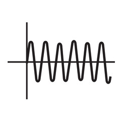 sound wave icon design template vector