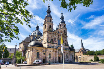 Fototapeta na wymiar Fulda Cathedral on a Sunny Day