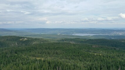 vue aérienne panoramique d'Oslo depuis Holmenkollen, norvège	