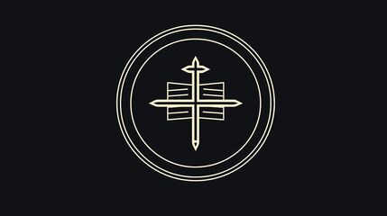 Obraz premium Christian Cross, symbol of the death of Jesus, generative AI.