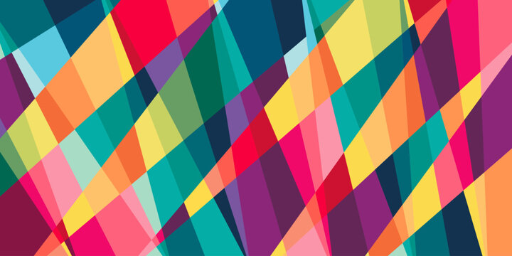 vector flat geometric background full color © MochRibut