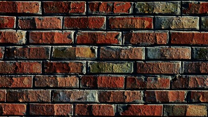 Brickwork wall. Vintage.