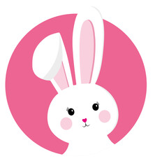 Fototapeta premium cute bunny_pink