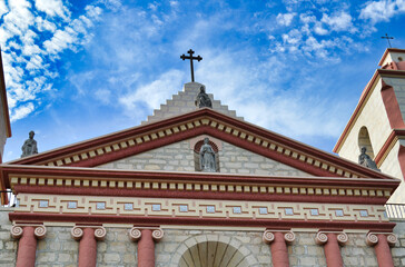 Old Mission in Santa Barbara, USA