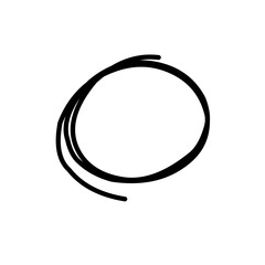 Hand Drawn Circle Outline 