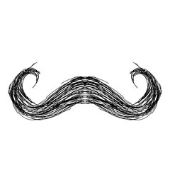 Mustache Hand Drawn Vector 