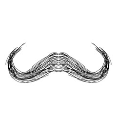 Mustache Hand Drawn Vector 