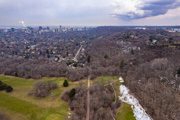 view from the top of the hill