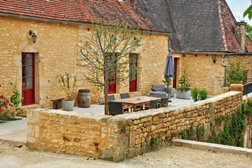 France, picturesque village of Montfort in Dordogne