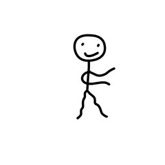 Stick Man Illustration 