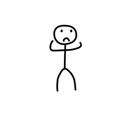 Stick Man Illustration 