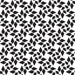 Vector seamless models. Modern stylish texture. Composition from regularly repeating geometrical element. Monochrome, simple. Vector illustrations.