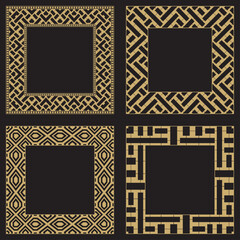 Obraz premium Pattern. Postcard. Venzel, decorative frame. Logo, template, labels and icons. Vector.