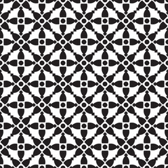 Vector seamless models. Modern stylish texture. Composition from regularly repeating geometrical element. Monochrome, simple. Vector illustrations.