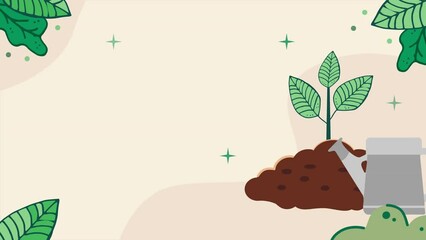 Arbor Day Background Design. Great for Arbor Day Celebrations Around the World. 4k video greeting card.