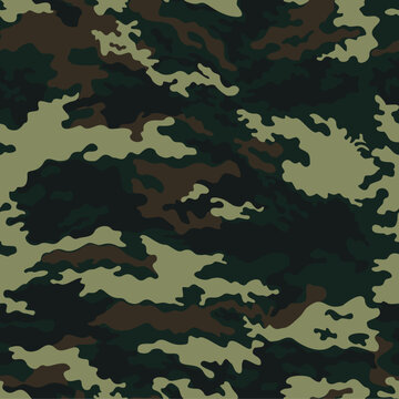 
Army camouflage seamless green pattern, vector background, military print, disguise, modern design.