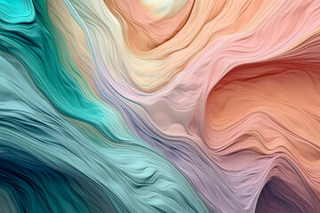 Generative AI illustration of Abstract white and colors background with textures and reliefs - obrazy, fototapety, plakaty