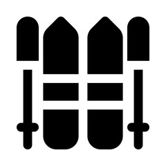 ski icon for your website, mobile, presentation, and logo design.