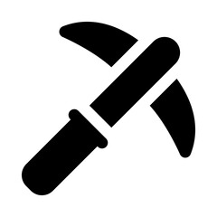 pickaxe icon for your website, mobile, presentation, and logo design.