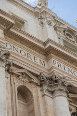 Fototapeta premium detail of the facade of the basilica of st mark