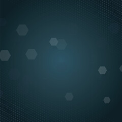 Gray hexagonal and halftone background.