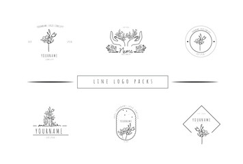 Minimalist Magnolia Logo Design: Simple and Elegant Line Art