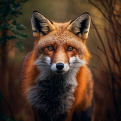 Fototapeta premium Red Fox in the Forest