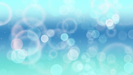 Abstract Blue Background with bokeh ,with copy space for text , Color smooth illustration