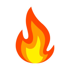 Illustration of stylized fire. Decorative element for design.