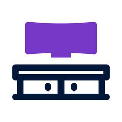 tv stand icon for your website, mobile, presentation, and logo design.