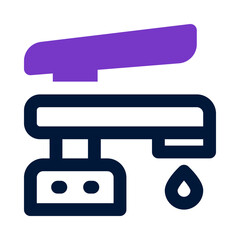 water tap icon for your website, mobile, presentation, and logo design.