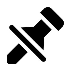 push pin icon for your website, mobile, presentation, and logo design.