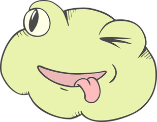 Funny frog draw