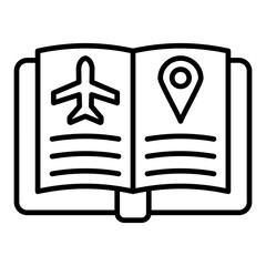 Guide book Line Icon