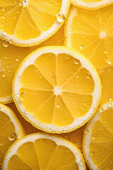 Fresh lemmon/lime from half piece, garden freash vegetables and fruits, overhead shot with water droplets