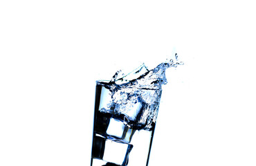 The image of pouring drinking water, into a glass,