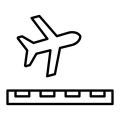 Take Off Line Icon