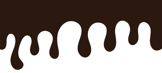 Chocolate drops background. Vector illustration.	