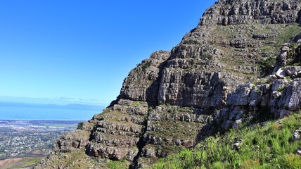 beautiful Mountain gorge in Stellenbosch, Cape Town South Africa 