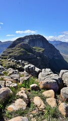 beautiful Mountain gorge in Stellenbosch, Cape Town South Africa 