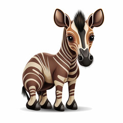 Obraz na płótnie Canvas Okapi Illustration. Generative AI