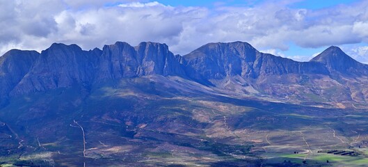 Fototapeta premium beautiful Mountain gorge in Stellenbosch, Cape Town South Africa 