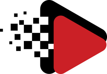 illustration of a red and white flag