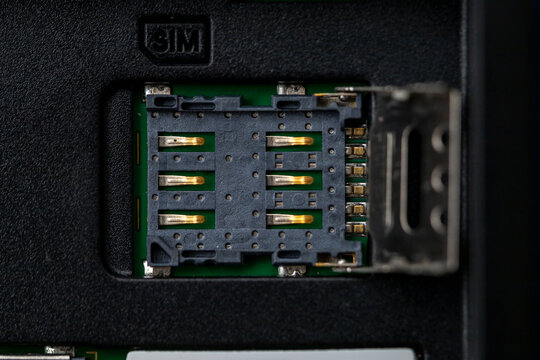 Mobile Sim Holder Close Up micro photo