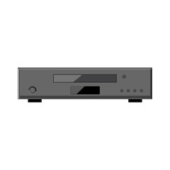 Fototapeta premium modern dvd player cartoon vector illustration