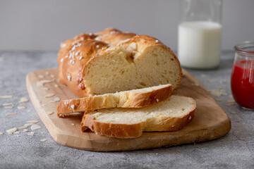 Easter sweet bread. Easter time, springtime. 