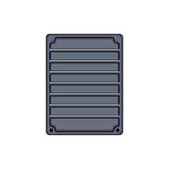 recovery hard drive cartoon vector illustration