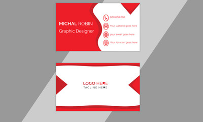 business card template, double sided creative business card ,modern visiting card, simple business card layout.