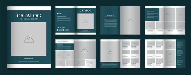 Fototapeta na wymiar Pages product catalogue modern template design 